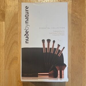 Nude by Nature brush set - Black & Rose Gold